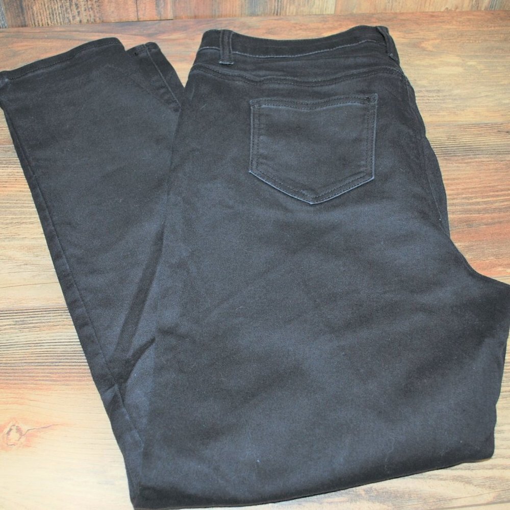 Woman Within Womens Black Jeans Pants 14W
